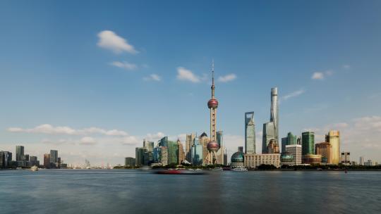 上海中国天际线的时移视频素材模板下载