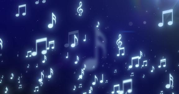 音符飞舞03（ae模版）钢琴演奏音乐演奏