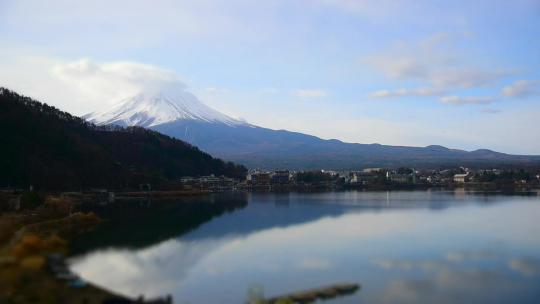 日本富士山自然景观视频素材模板下载