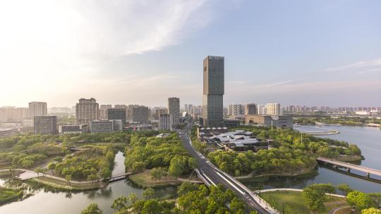 上海嘉定新城地标延时4K