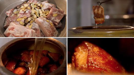 四川传统坛子肉制作工艺流程高清在线视频素材下载