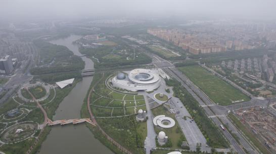 云端航拍·上海天文馆·空景