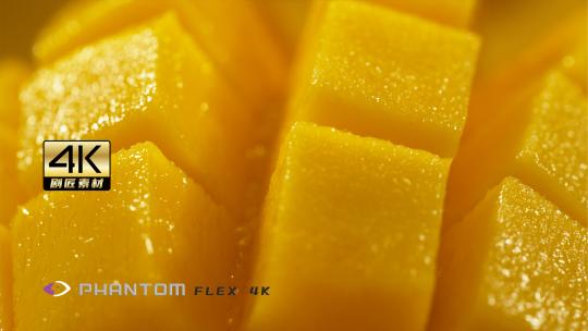 芬腾高速机1000fps之芒果果肉视频素材模板下载