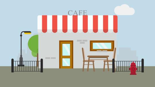 Cafe咖啡店店铺购物小卖铺AE视频素材教程下载