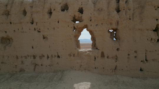 西藏旅游风光吐蕃时期要塞城堡残垣断壁视频素材模板下载