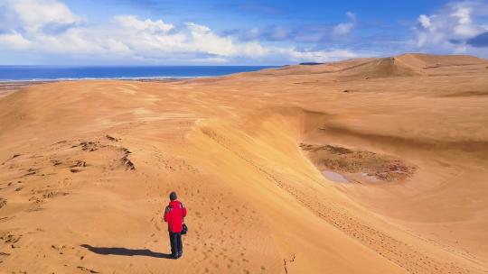 沙漠中的巨大沙丘