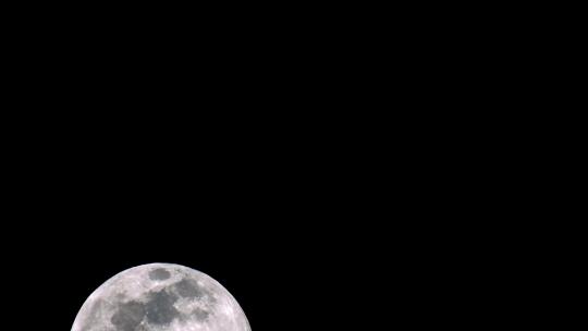 超级月亮特写延时明亮满月