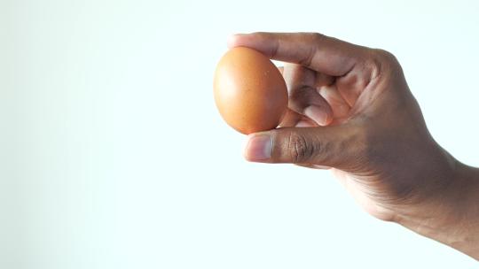 一颗拿在手中的鸡蛋