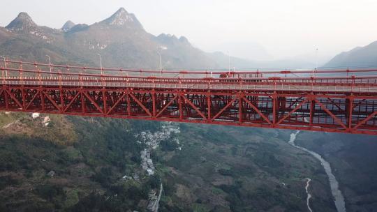 贵州省·安顺市·关岭·县·坝陵河大桥25视频素材模板下载