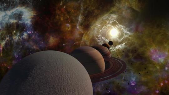 太空星云行星陨石银河星球动画 (29)视频素材模板下载