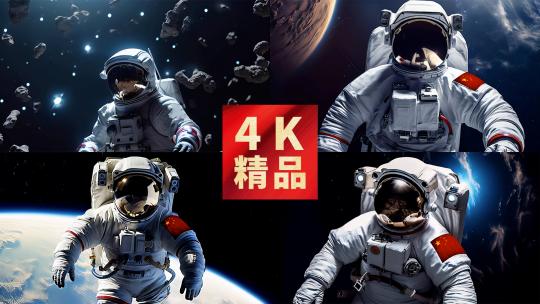 宇航员探索宇宙星球合集高清在线视频素材下载