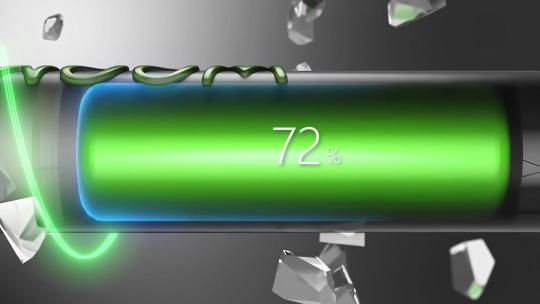 3d动画科技电池手机能量充电特效AE工程