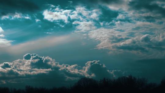 天空云层飘动延时摄影