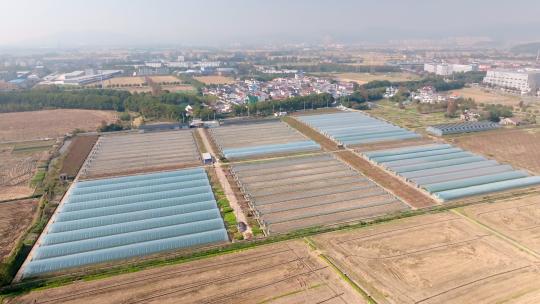 农业大棚航拍高清在线视频素材下载