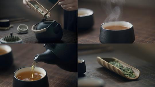 禅意禅茶煮茶泡茶茶艺茶道焚香唯美意境视频素材模板下载