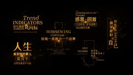 大气粒子字幕条AE模版无插件