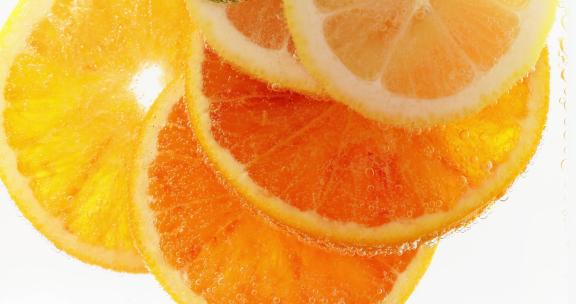 水果 橙子 柠檬 柚子 微距