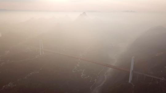 贵州省·安顺市·关岭·县·坝陵河大桥33视频素材模板下载