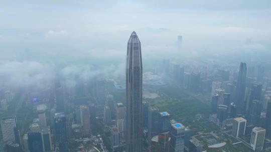 深圳市中心航拍视频素材模板下载