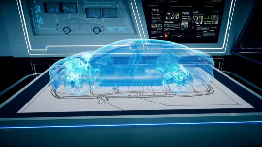 新能源汽车展示视频素材模板下载
