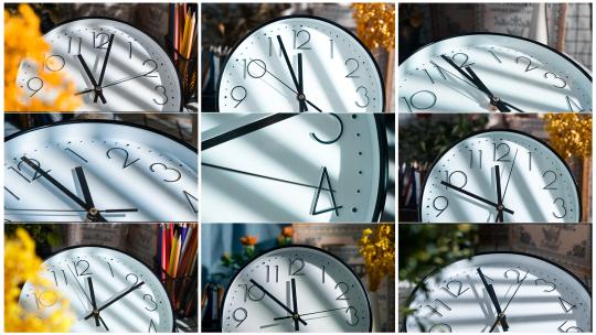 唯美时钟光影时间流逝空镜