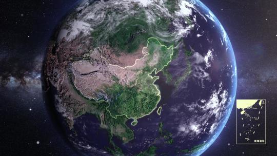 地球穿梭山西太原地图AE视频素材教程下载