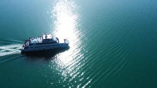 青海湖-游船-唯美-美景