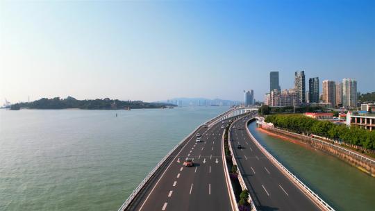 福建省厦门市西南海岸码头城市环境