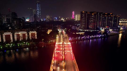 合集广西柳州文惠桥夜景航拍