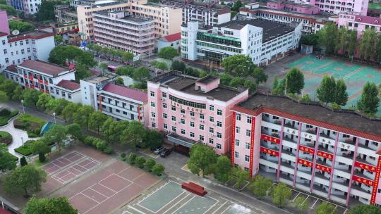 江西省泰和中学教学楼视频素材模板下载