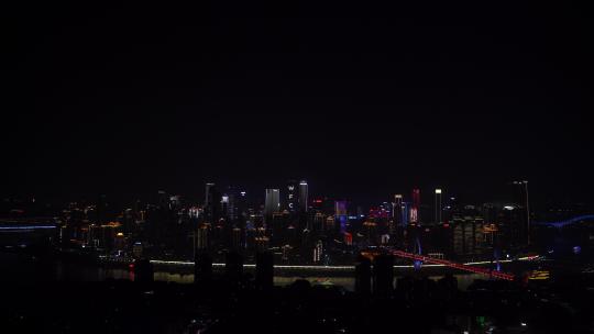 南山看重庆夜景渝中区夜景实拍素材视频视频素材模板下载