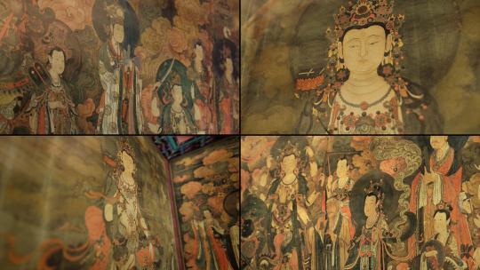 法海寺壁画高清在线视频素材下载