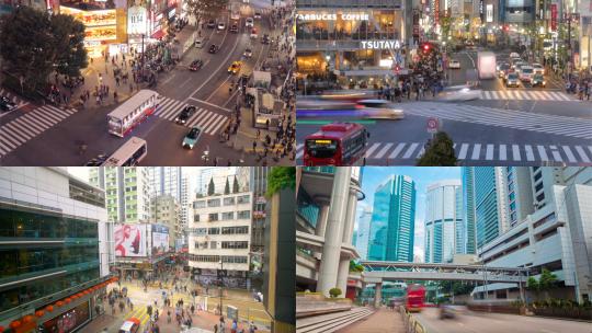 【合集】城市交通车流人流视频素材模板下载