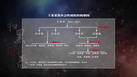 犯罪结构图组织架构图AE模板