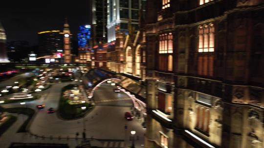 原创 澳门伦敦人酒店城市夜景航拍风光视频素材模板下载