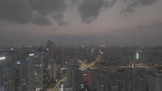 广州天河区市区航拍视频素材模板下载