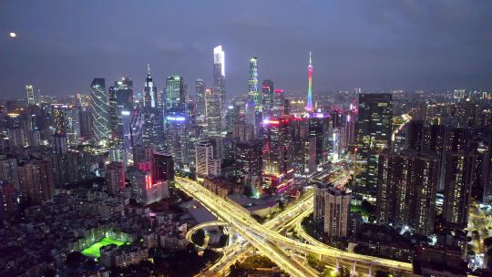 广州夜景视频素材模板下载