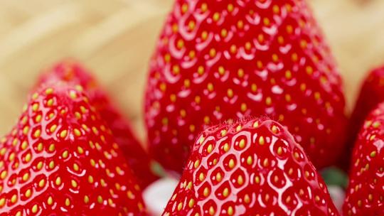 草莓细节拍摄  丹东草莓 草莓