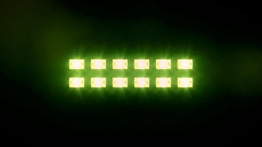 绿色方形舞台闪光灯闪烁带音效