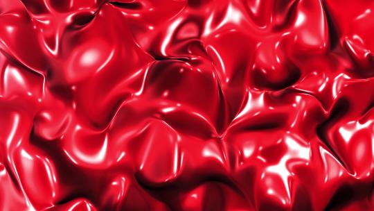 潮流动感红色液态流体金属质感抽象循环背景视频素材模板下载