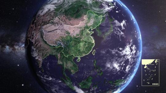 地球穿梭湖南株洲地图AE视频素材教程下载