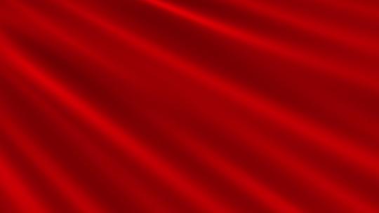 红色 布料 飘动 大红背景高清在线视频素材下载