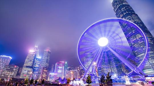 香港城市的建筑视频素材模板下载