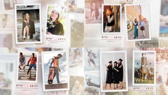 我们的美好青春回忆校园相册高清AE视频素材下载