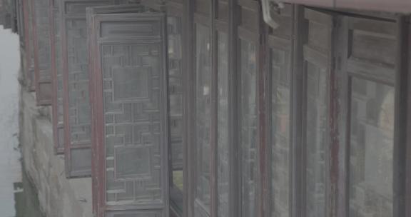 古镇窗户阁楼古建筑8k原视频Log2素材