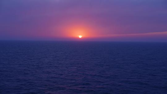 唯美日落 夕阳 大海