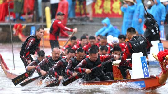 浙江端午节划龙舟比赛视频合集
