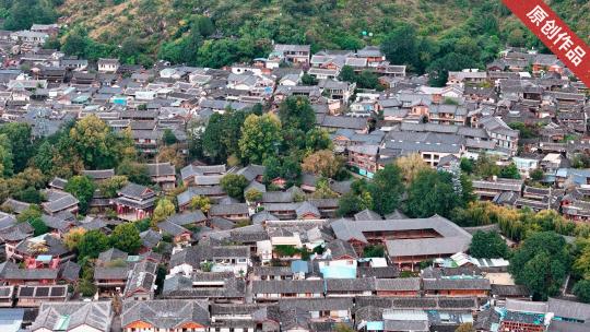 丽江束河古镇 云南民俗古建筑高清在线视频素材下载