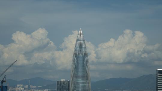 深圳地标中国华润大厦延时摄影