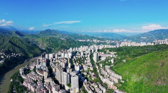 四川攀枝花航拍全景